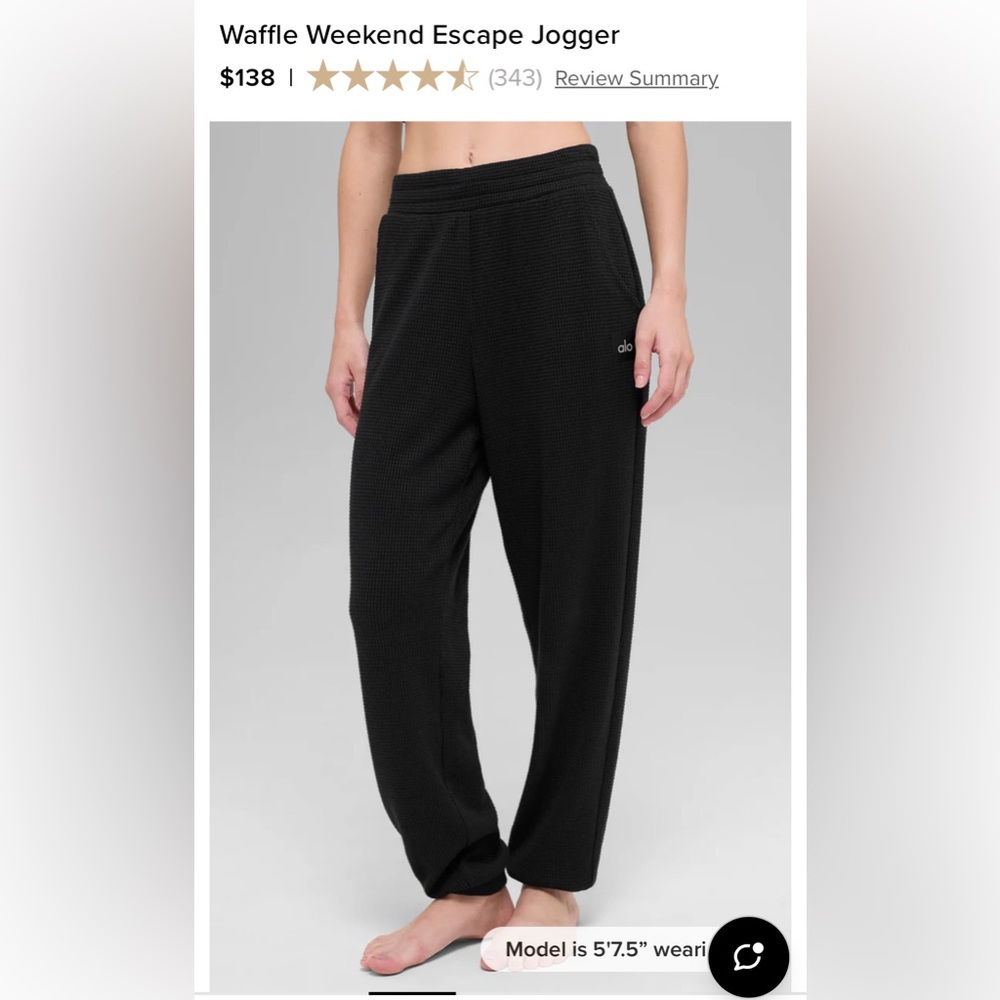 ALO waffle weekend escape Joggers